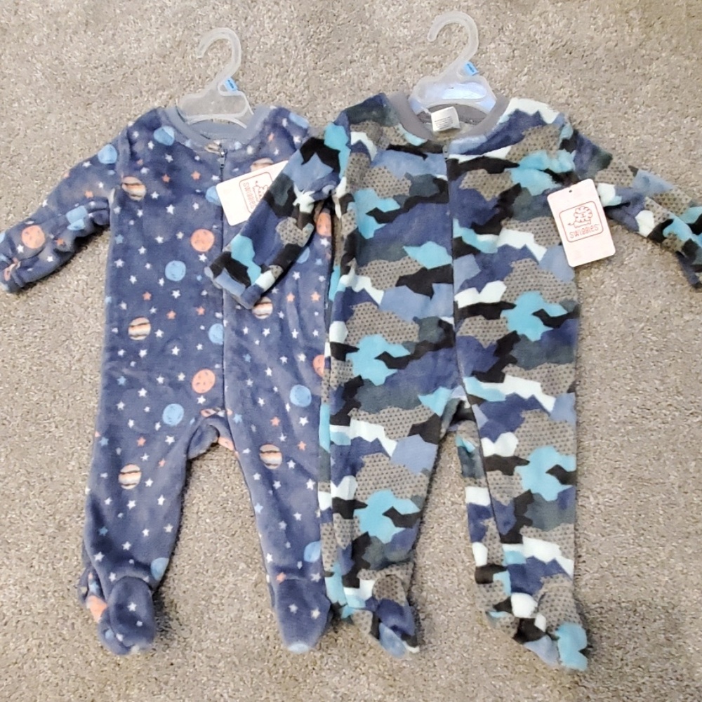 Baby zip up outfits set